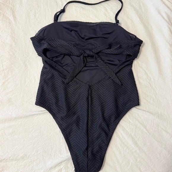 Women’s Black One Piece Swimsuit - Picture 4 of 5